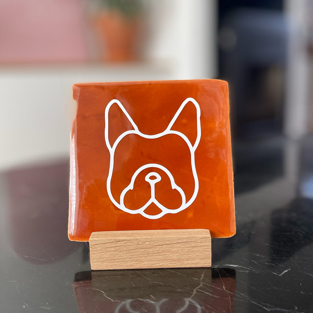 Quote Tegel - French Bulldog - 10 x 10 cm