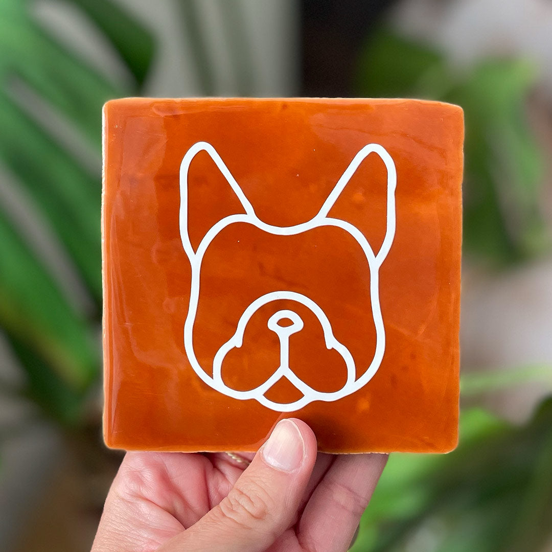 Quote Tegel - French Bulldog - 10 x 10 cm