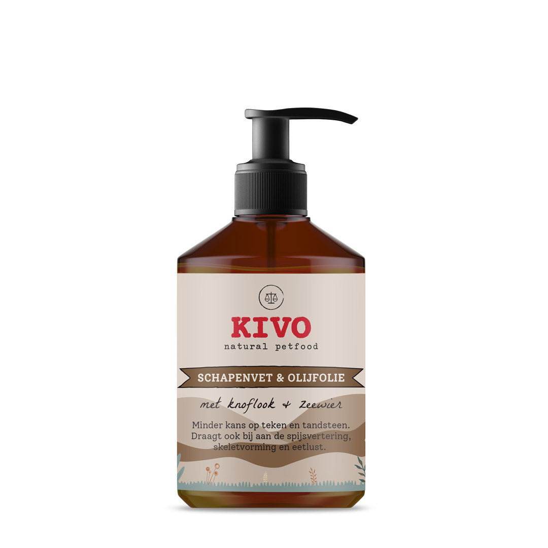 Kivo Petfood Schapenvet & Olijfolie - 500 ml