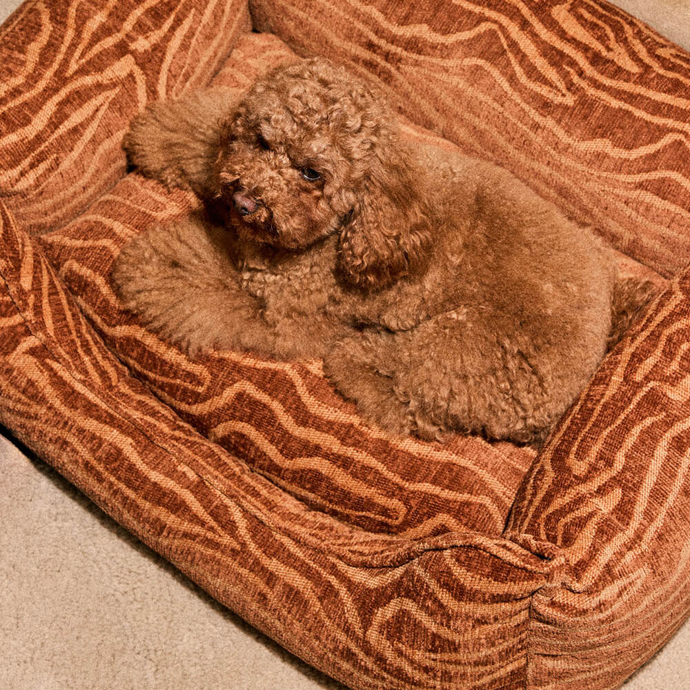 DOGGUO - Ethnic sofa hondenmand - Beige/Brown