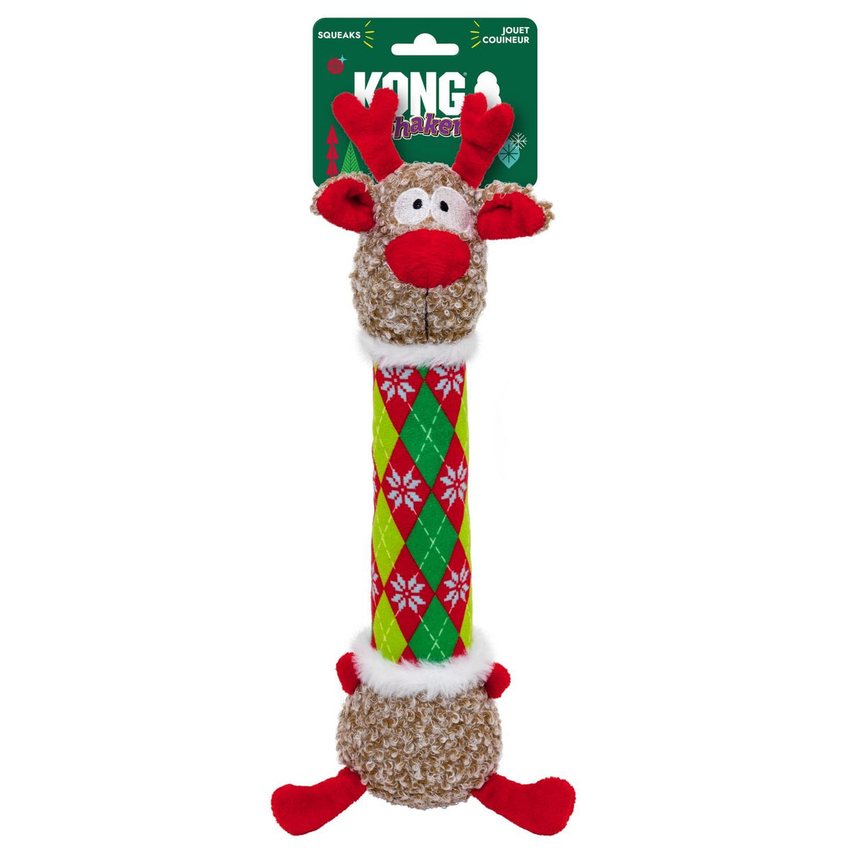 KONG - Holiday Shakers Luvs Argyle Rendier (35 cm)