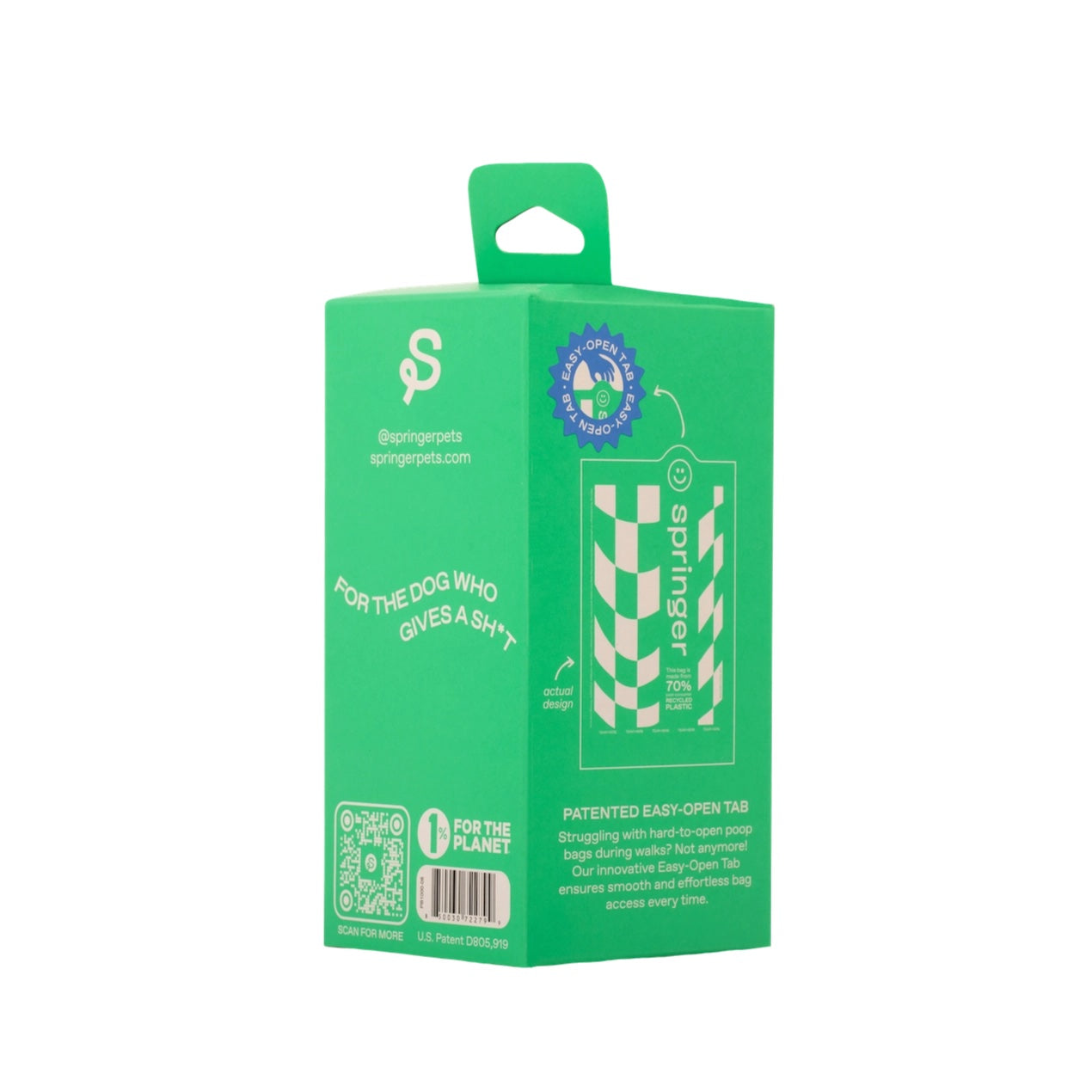 Springer - Premium Dog Poop Bags - 20 Rolls + Dispenser