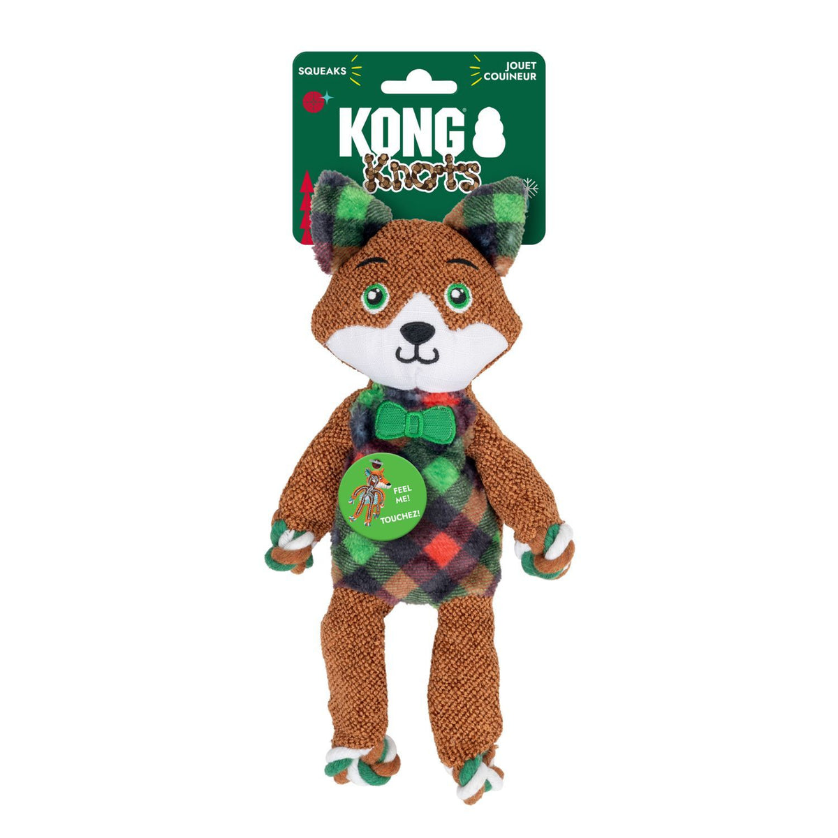 KONG - Holiday Floppy Knots dapper vos (24 cm)