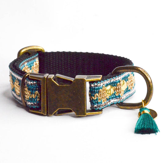 Rockxdogs - Halsband Glitter up! - Azure Blue