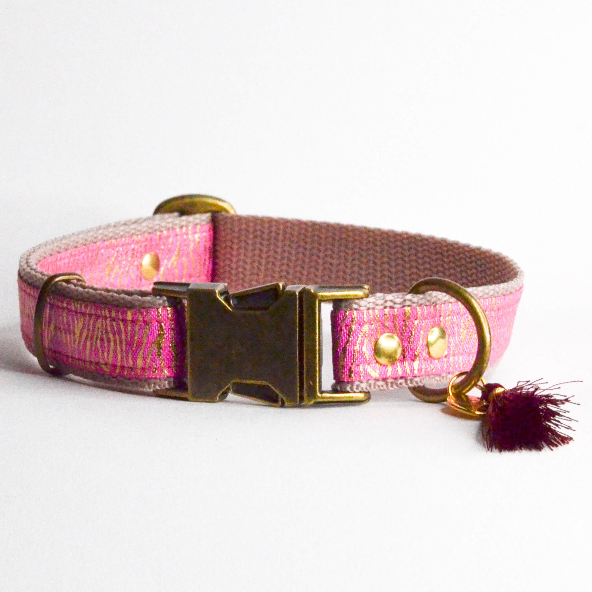 Rockxdogs - Halsband Go wild! - Panter Roze Goud