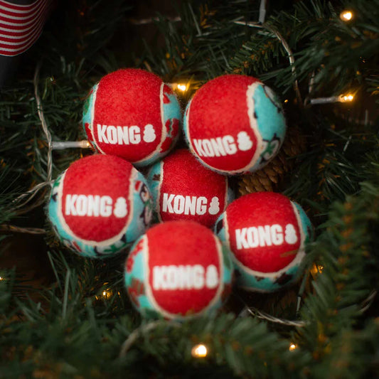 KONG - Holiday Squeakair Ball - 1 stuk (6,5 cm)