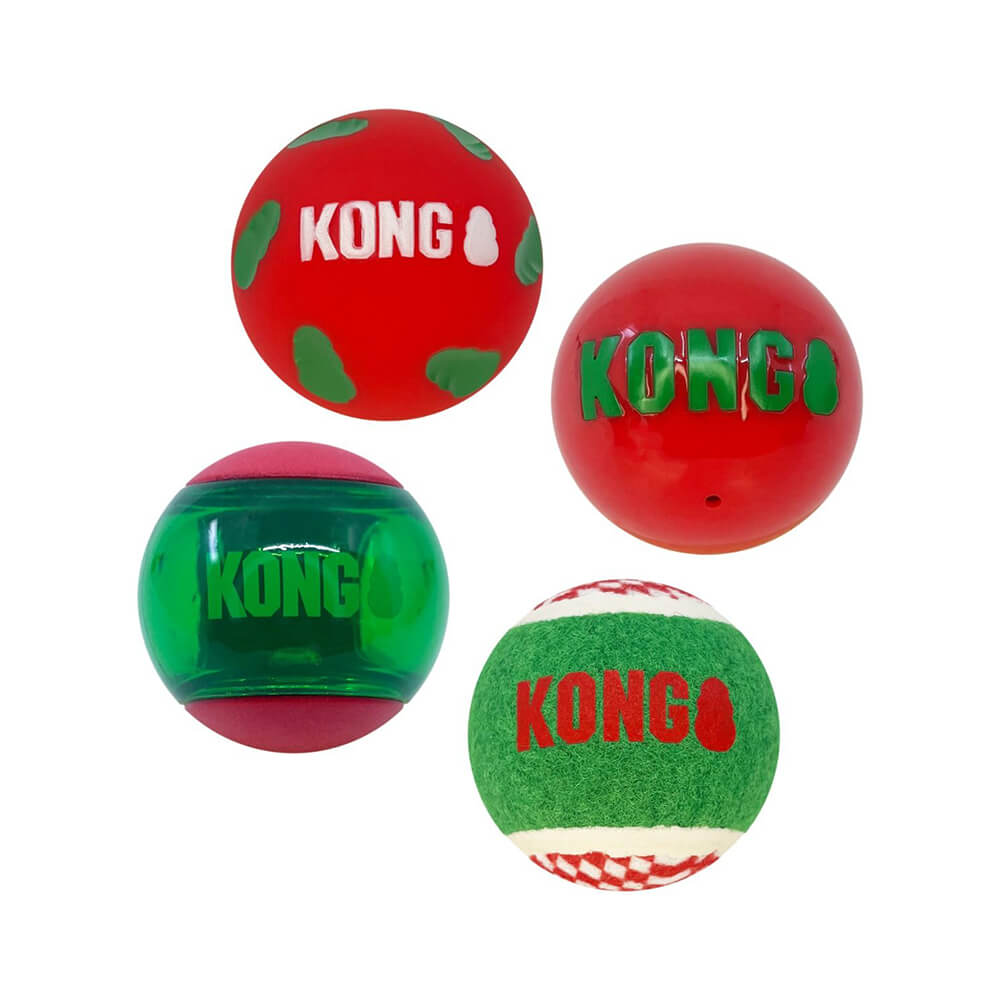 KONG - Holiday Occasions - 4 ballen