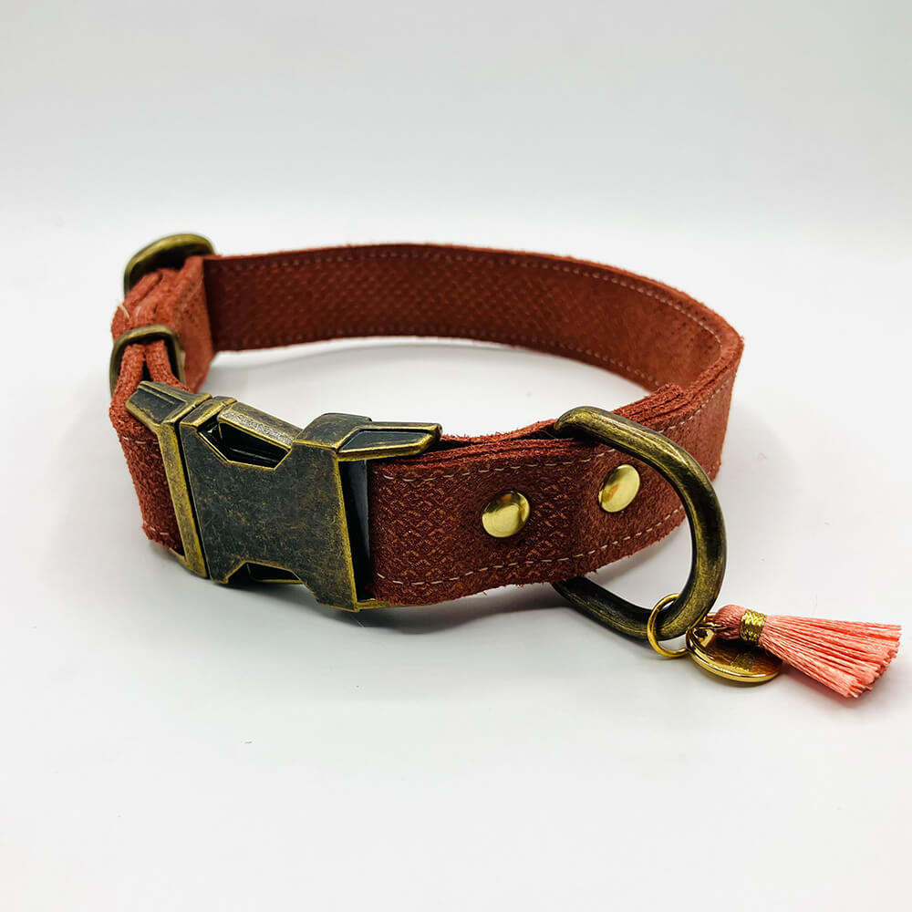 Rockxdogs - Leren halsband Bella Rosa