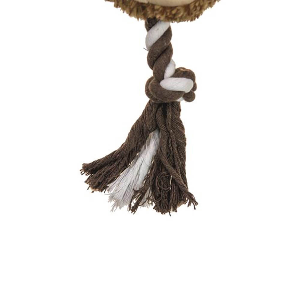 Beeztees - Luiaard met Touw (20 cm)