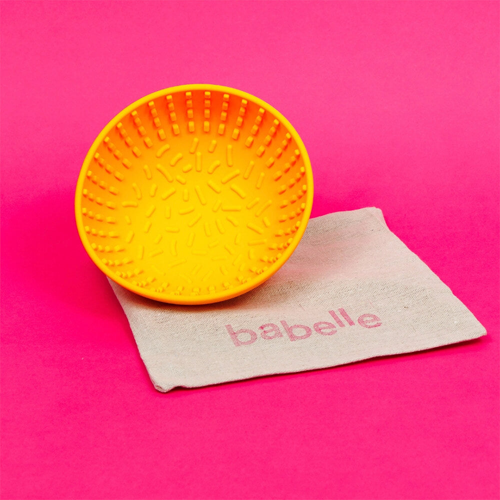 Babelle - Mini Wiggler Lick Bowl - Yellow