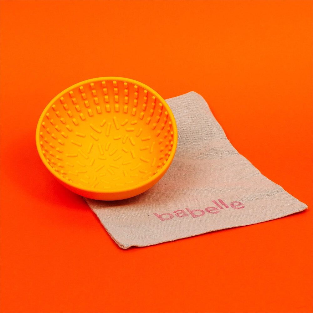 Babelle - Mini Wiggler Lick Bowl - Yellow