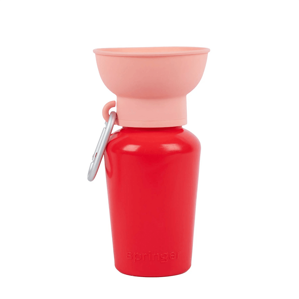 Springland - Flip Dog Travel Bottle - Strawberry/Guava (590 ml)