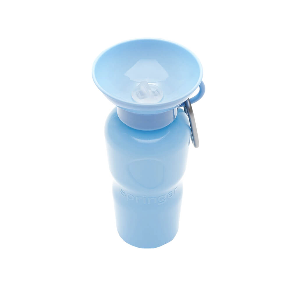 Springer - Classic Dog Travel Bottle - Sky Blue (650 ml)