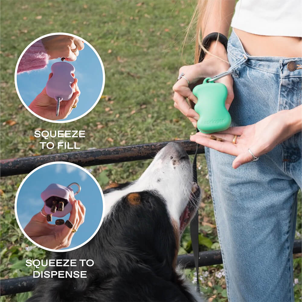 Springer - The Silicone Dog Treat Dispenser - Black