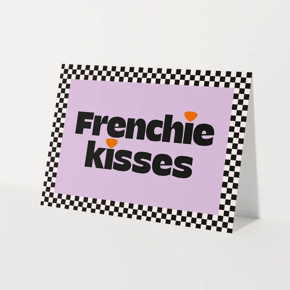 Heyday - Wenskaart - Frenchie kisses
