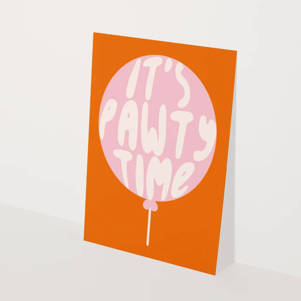 Heyday - Wenskaart - It’s pawty time