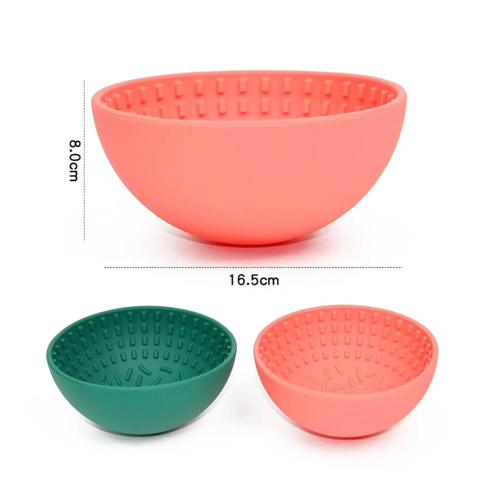 Babelle - Wiggler Lick Bowl - Coral