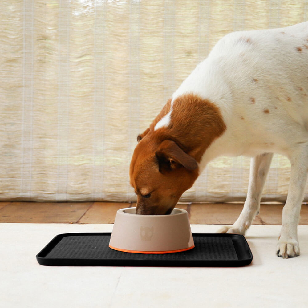 Zee.Dog Zee.Mat Voerbak mat zwart