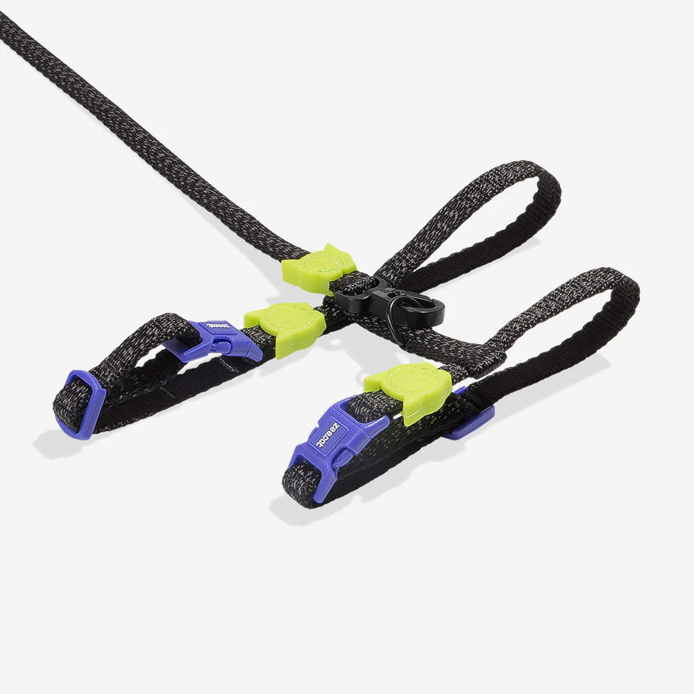 Zee.Cat - Kattentuigje + Riem Set Nox