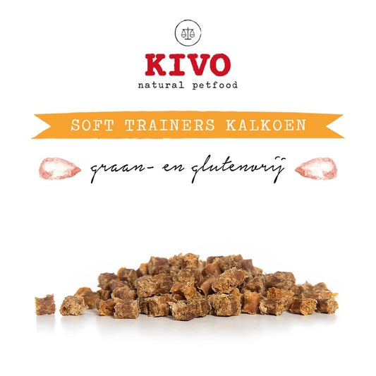 Kivo Petfood Soft Trainers Kalkoen - 100 gram