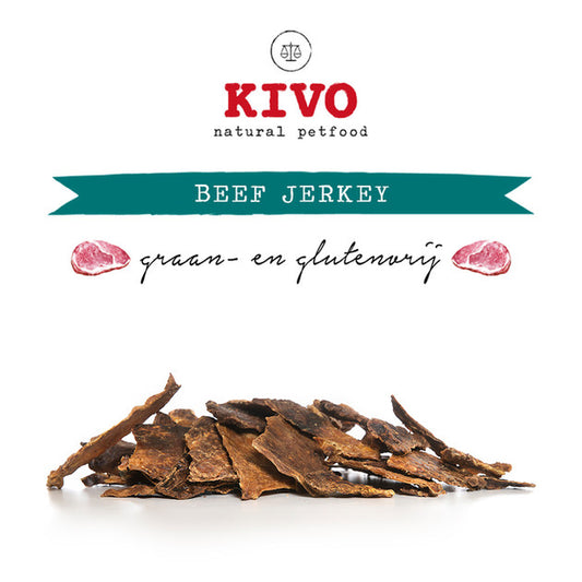 Kivo Petfood Beef Jerkey - 750 gram