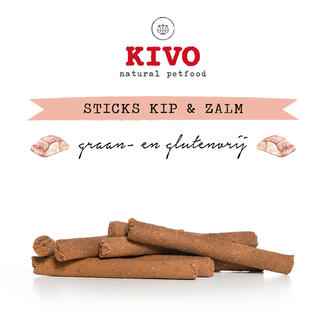Kivo Petfood Sticks Zalm & Kip - 10 stuks