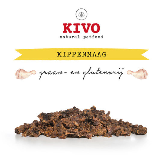 Kivo Petfood Kippenmaag - 500 gram