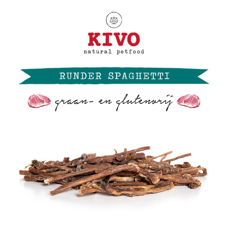 Kivo Petfood Runder Spaghetti - 200 gram