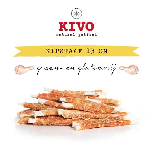 Kivo Petfood - Kipstaaf 13 cm - 500 gram