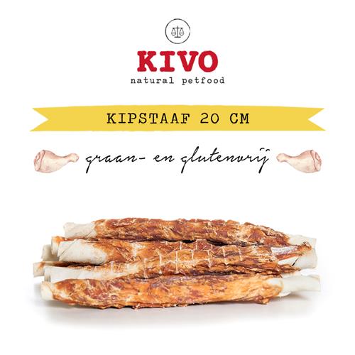 Kivo Petfood - Kipstaaf 20 cm - 500 gram
