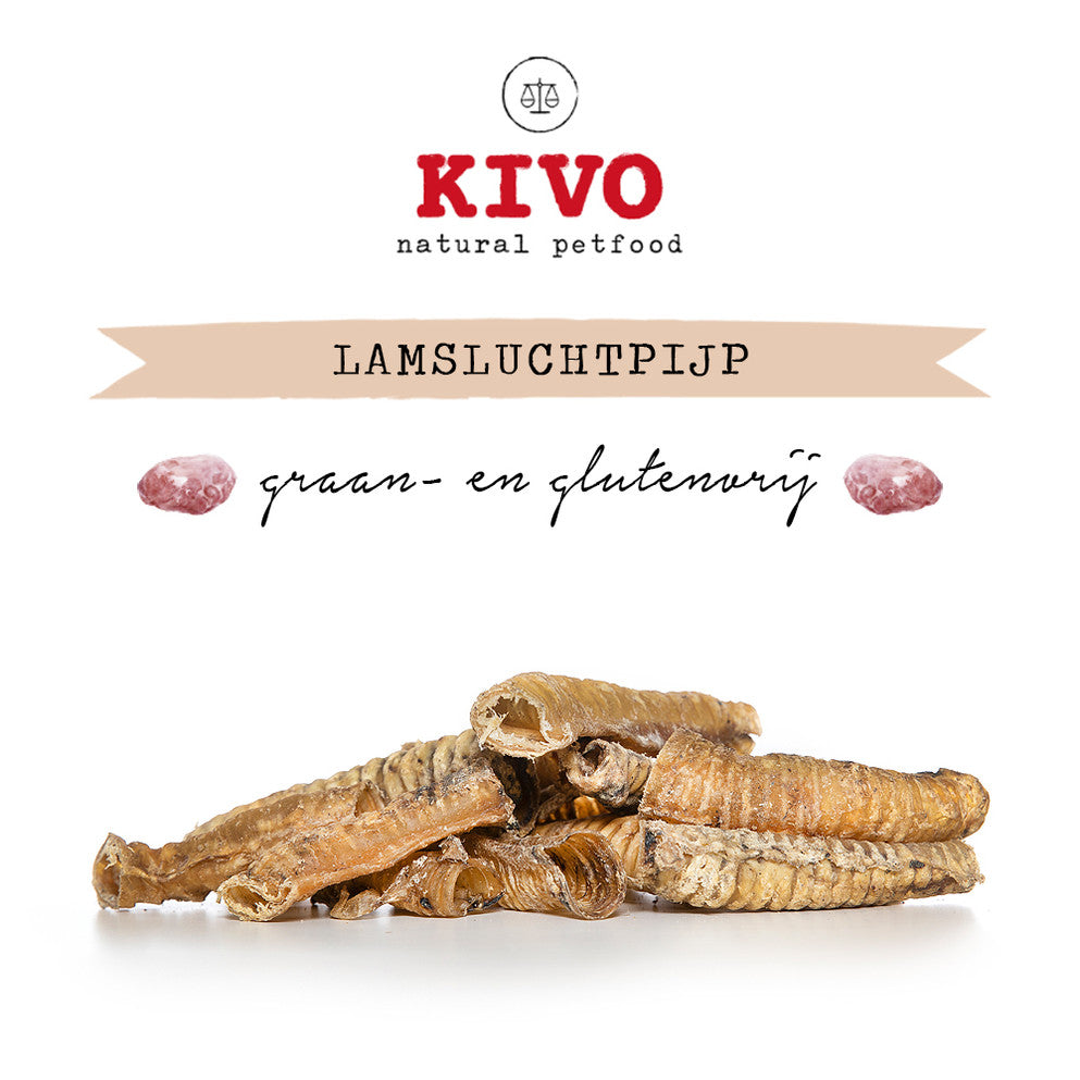 Kivo Petfood - Lamsluchtpijp - 250 gram