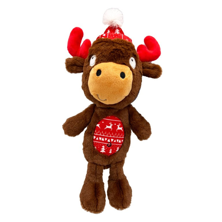 Lulubelles Power Plush Holiday Flapjacks Mistletoe Moose