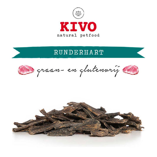 Kivo Petfood - Runderhart - 500 gram