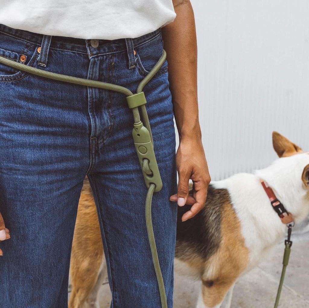 Zee.Dog - Handsfree Riem Army Green