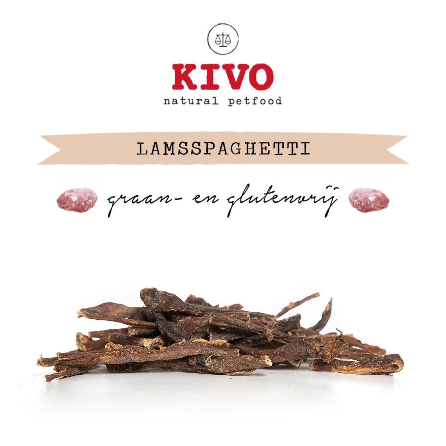 Kivo Petfood - Lamsspaghetti - 200 gram